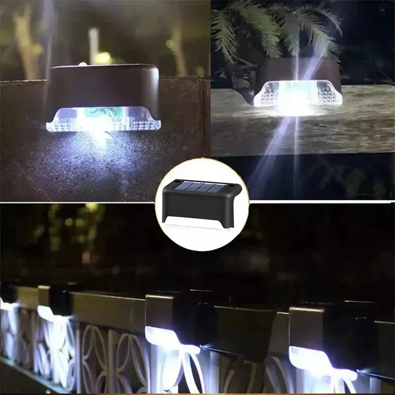 Solar Step & Deck Lights for Outdoor Stairs – 4/8/12 Pack