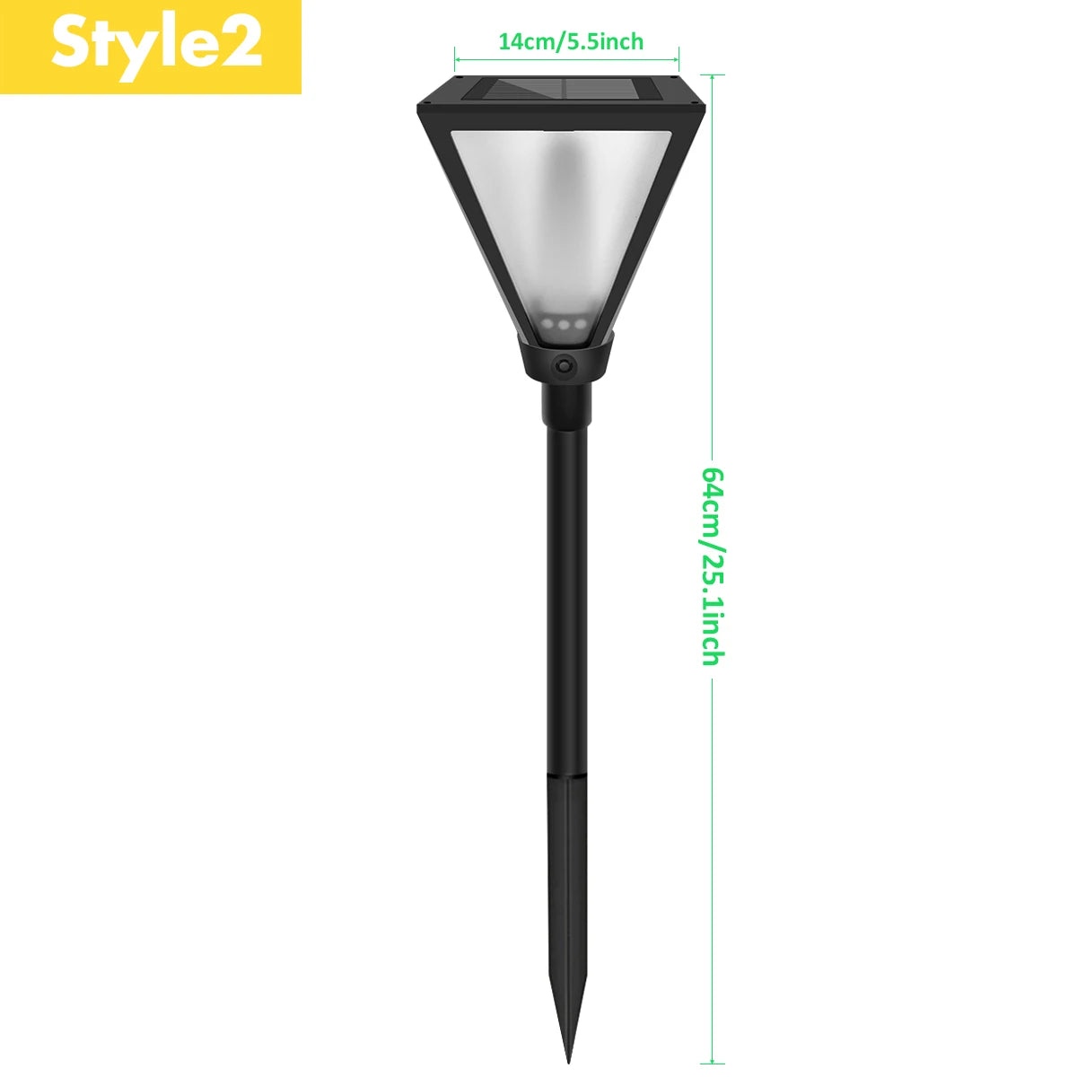 Solar Flame Torch Lights for Garden Paths & Lawn Edges – 1/2 Pack