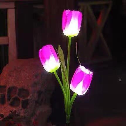 Solar Floral Garden Stake Lights for Pathways & Garden Beds