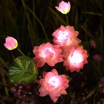 Solar Floral Garden Stake Lights for Pathways & Garden Beds