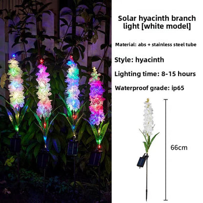 Solar Floral Garden Stake Lights for Pathways & Garden Beds