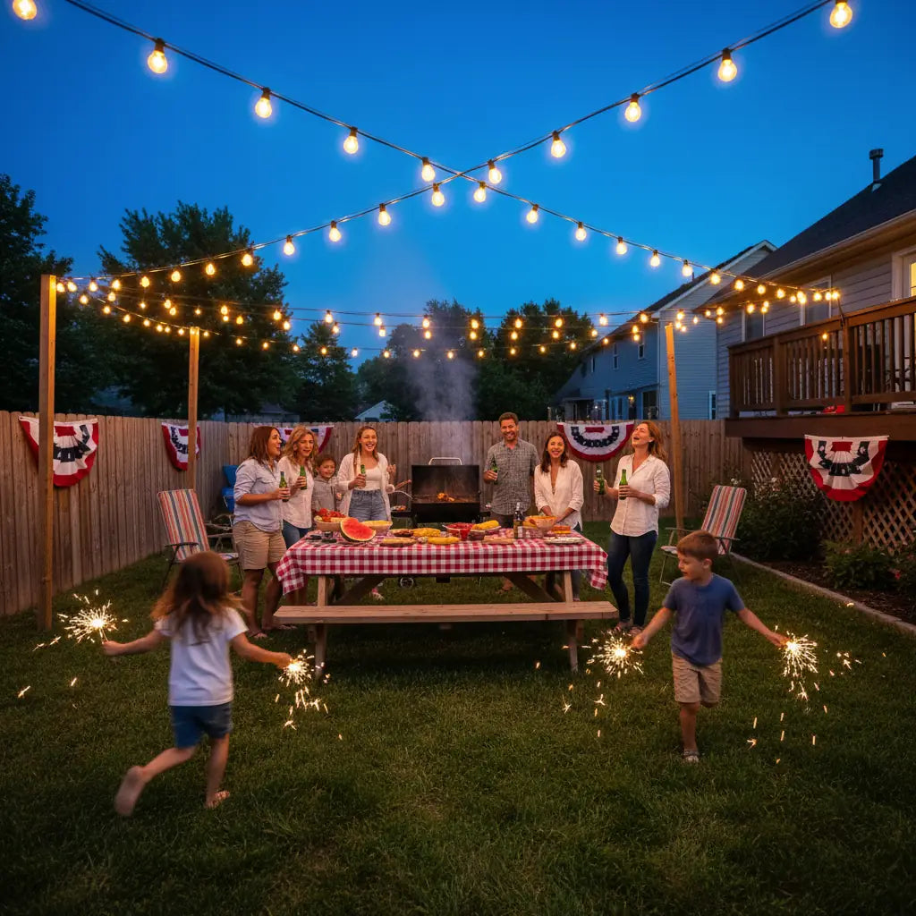 98FT 50 Bulbs Solar G40 Globe String Lights Outdoor Patio