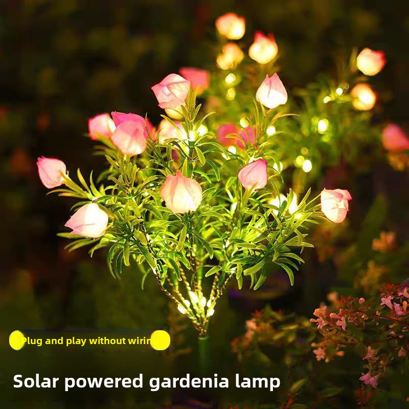 Solar Floral Garden Stake Lights for Pathways & Garden Beds