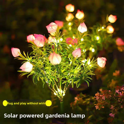 Solar Floral Garden Stake Lights for Pathways & Garden Beds