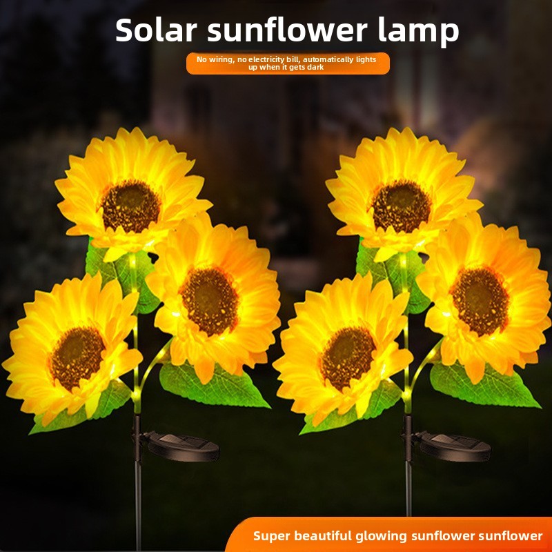 Solar Floral Garden Stake Lights for Pathways & Garden Beds