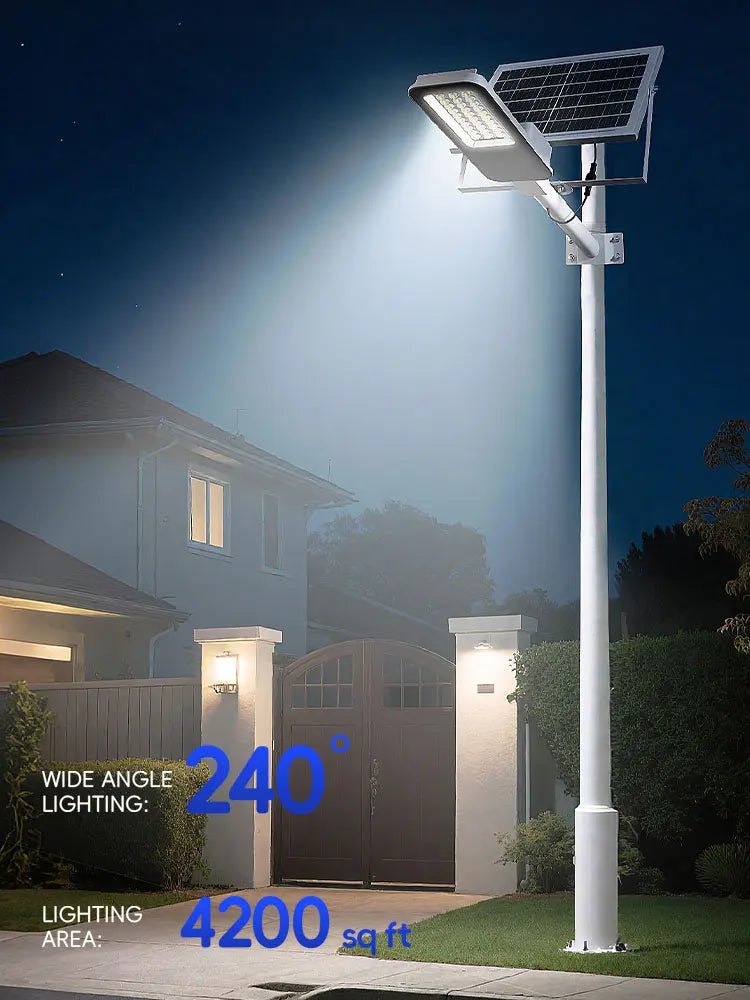 Solar Street Lights for Parking Lots & Yard Pathways – 1/2/4 Pack
