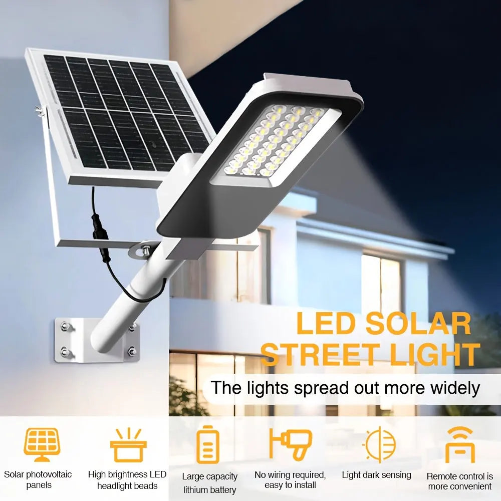 Solar Street Lights for Parking Lots & Yard Pathways – 1/2/4 Pack