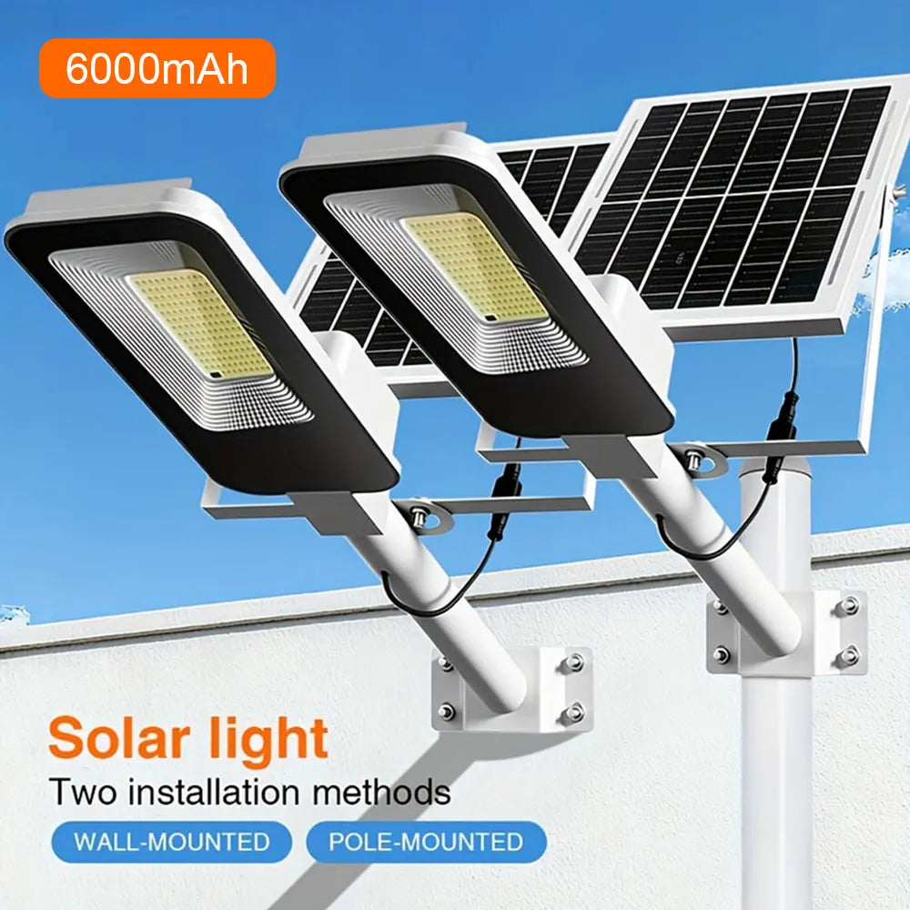 Solar Street Lights Outdoor Waterproof Dusk to Dawn LED Security Lamp for Parking Lot Yard Pathway 1-4 Pack