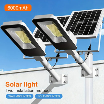 Solar Street Lights for Parking Lots & Yard Pathways – 1/2/4 Pack