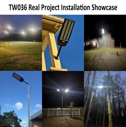 Commercial-Grade Solar Street Light with Motion Sensor (25000mAh)