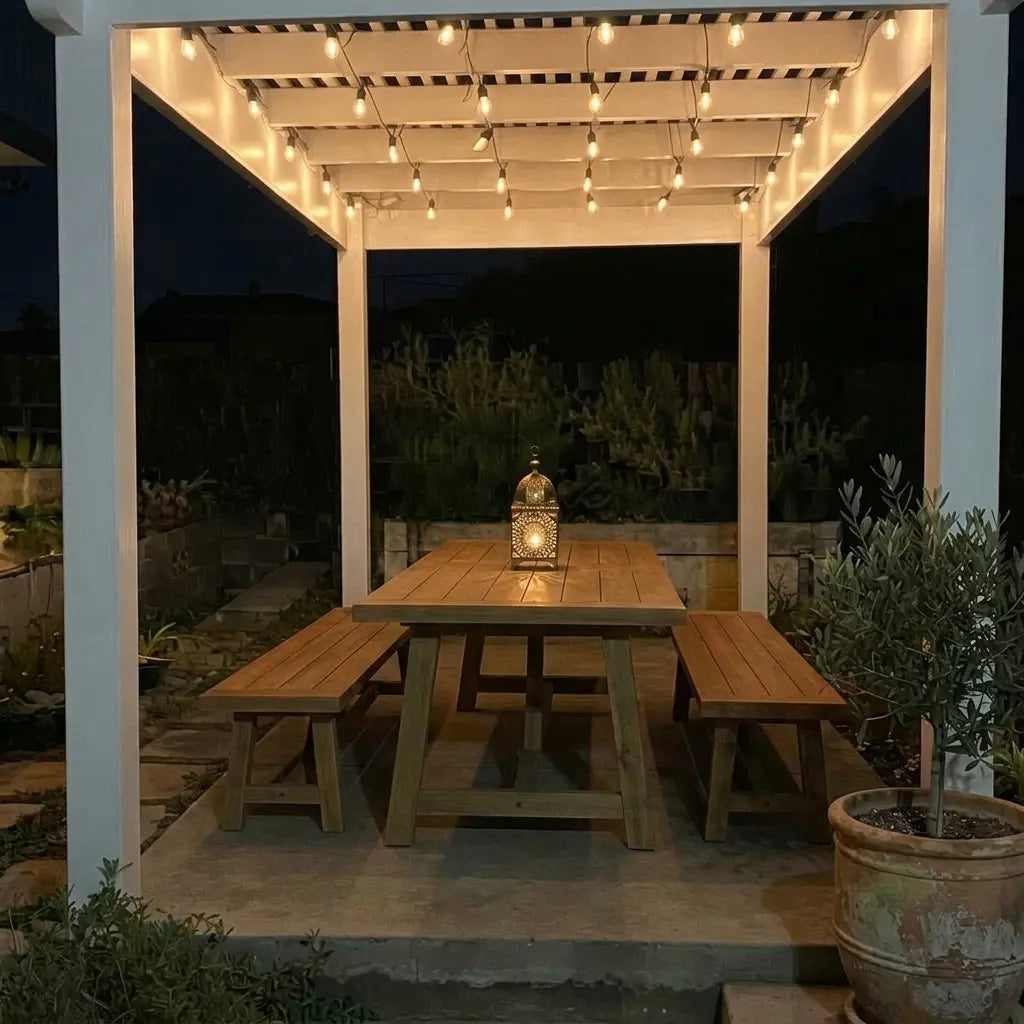 Solar G40 Globe String Lights for Patios & Backyard Bistros – 33/49/59 ft