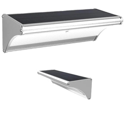 24 LED Outdoor Solar Garden Light Wall Mounted IP65 Aluminium Alloy Body Warm White Light Solar Wall Light