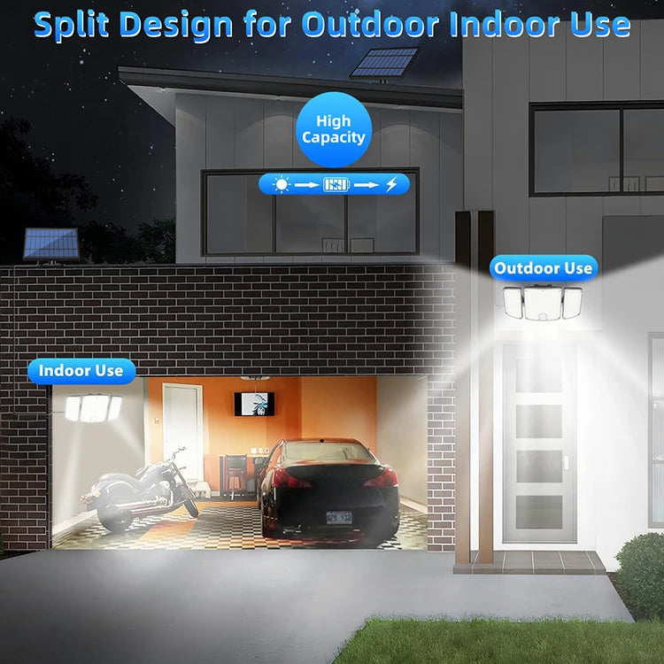 New Modern Outdoor LED Garden ABS Material 278 6000K Daylight Solar Wall Light Human Body Sensing IP65 Waterproof 1-Year