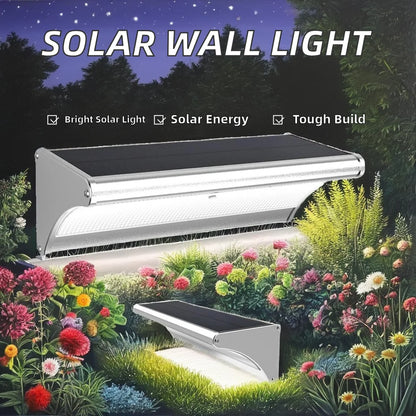 24 LED Outdoor Solar Garden Light Wall Mounted IP65 Aluminium Alloy Body Warm White Light Solar Wall Light