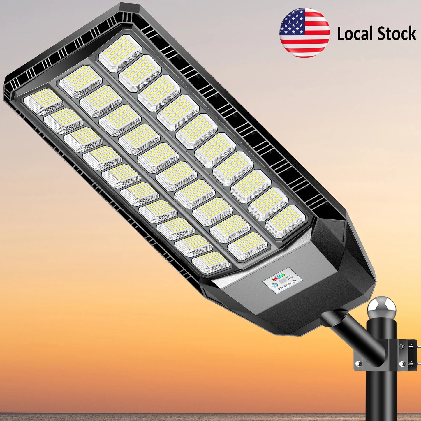 Solar LED Street Light with Intelligent Sensor for Roads & Yards – 25000mAh