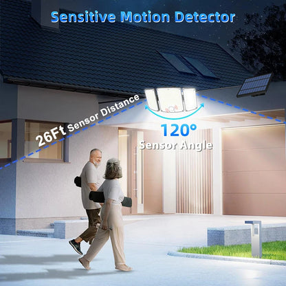 New Modern Outdoor LED Garden ABS Material 278 6000K Daylight Solar Wall Light Human Body Sensing IP65 Waterproof 1-Year