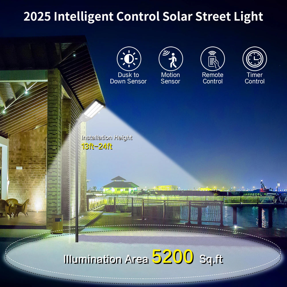 High-Efficiency Intelligent Solar LED Street Light