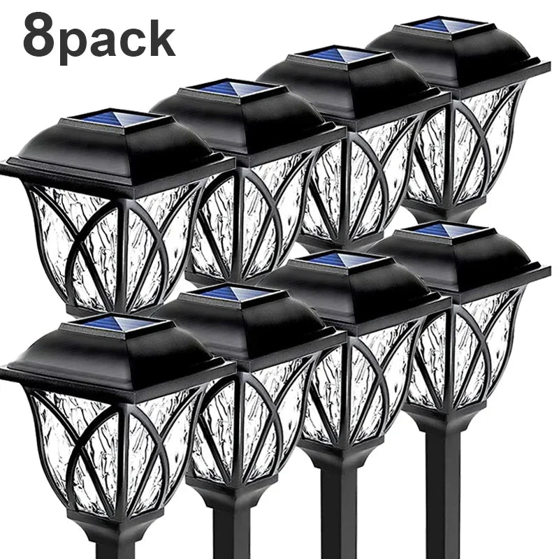 Solar Pathway Lights for Yard & Lawn Edges – 4/6/8 Pack