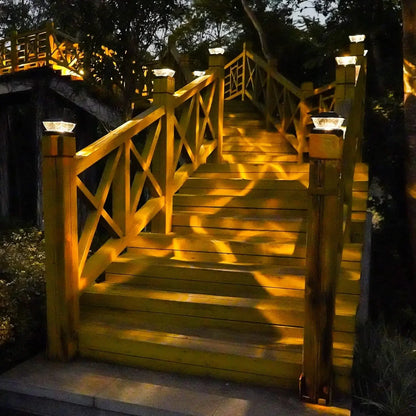 Solar Pillar Lights for Gate Posts & Fence Columns – 2/4/10 Pack