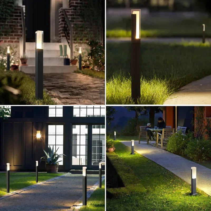 Outdoor Aluminum Pathway Lights for Gardens & Lawns – 27/40/60 cm