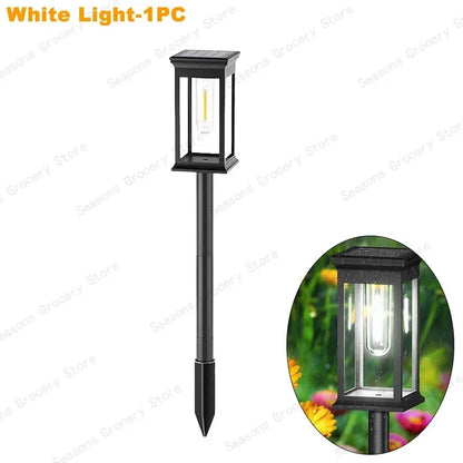 Vintage Solar Pathway Lights for Garden Walkways & Lawn Edges – 4/6/8 Pack