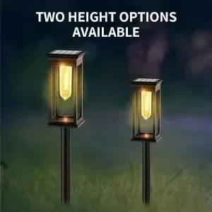 Vintage Solar Pathway Lights for Garden Walkways & Lawn Edges – 4/6/8 Pack