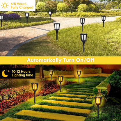 Solar Flame Torch Lights for Garden Paths & Lawn Edges – 1/2 Pack