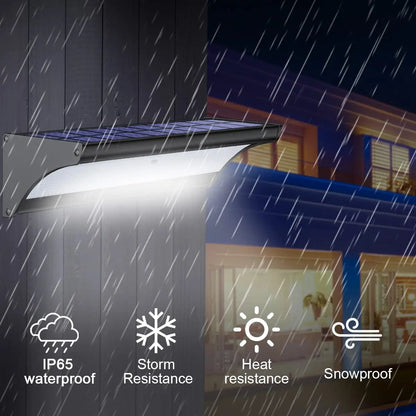 Solar Motion Sensor Flood Light for Garden Walls & Garages – 24/48/60 LED