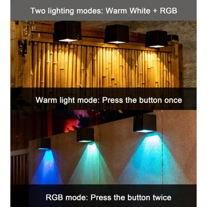 Solar Wall Lights for Fences, Porches & Garages – 1/2/4 Pack
