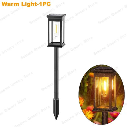 Vintage Solar Pathway Lights for Garden Walkways & Lawn Edges – 4/6/8 Pack