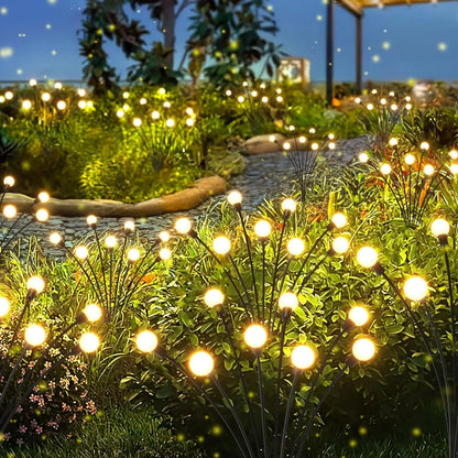Swaying Solar Firefly Garden Lights for Patios & Garden Beds – 6/8/10 LED