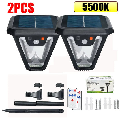 Solar Pathway Lights with Motion Sensor for Patio & Yard – 1/2/4 Pack