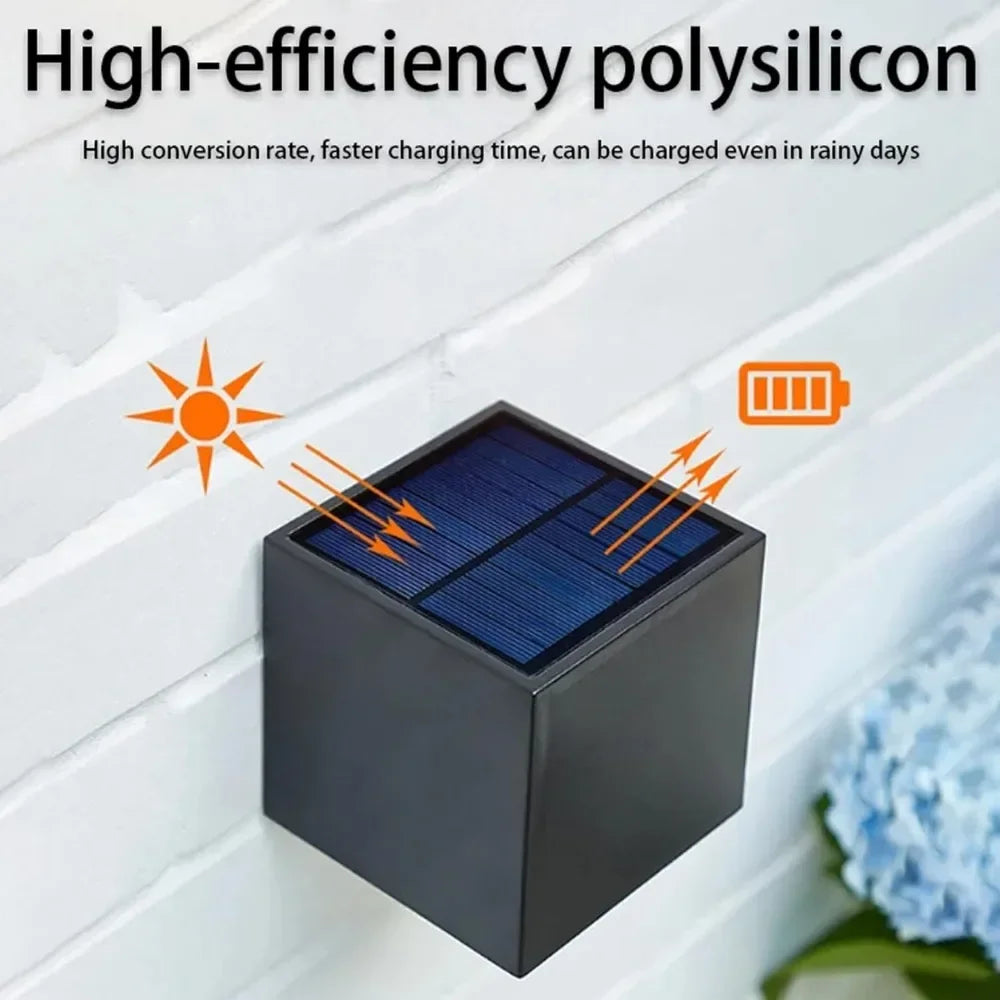 Solar Wall Lights for Fences, Porches & Garages – 1/2/4 Pack