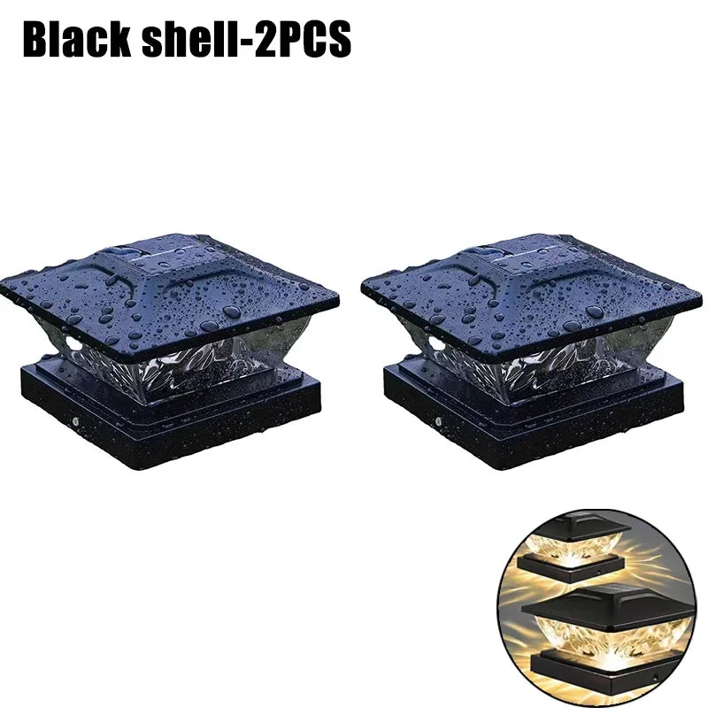 Solar Pillar Lights for Gate Posts & Fence Columns – 2/4/10 Pack