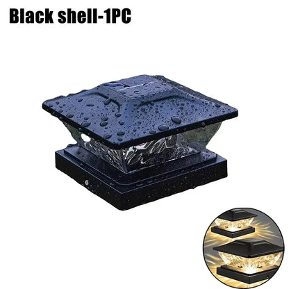 Solar Pillar Lights for Gate Posts & Fence Columns – 2/4/10 Pack