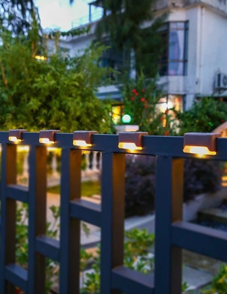 Solar Step & Deck Lights for Outdoor Stairs – 4/8/12 Pack