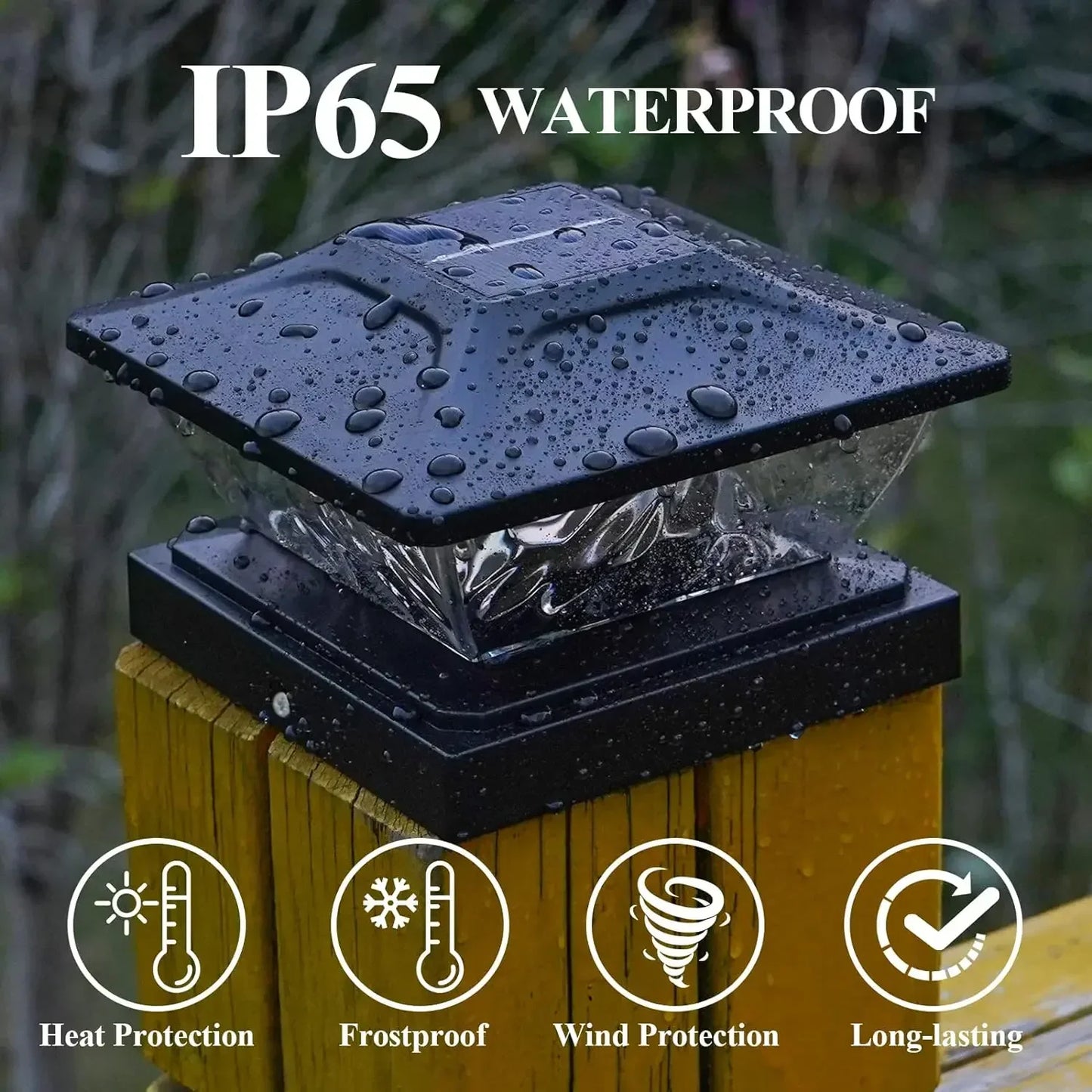 Solar Pillar Lights for Gate Posts & Fence Columns – 2/4/10 Pack