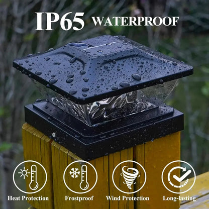 Solar Pillar Lights for Gate Posts & Fence Columns – 2/4/10 Pack