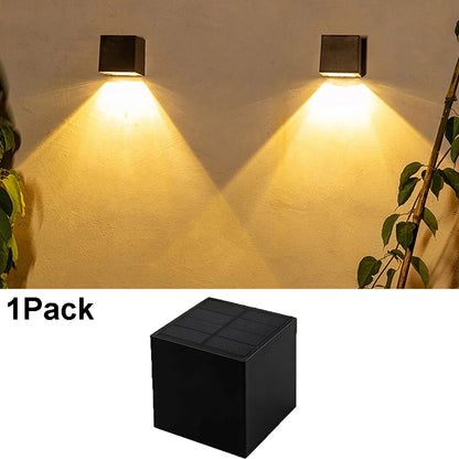 Solar Wall Lights for Fences, Porches & Garages – 1/2/4 Pack