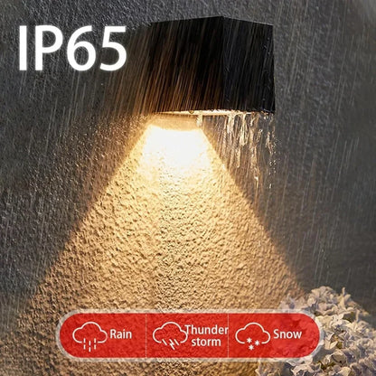 Solar Wall Lights for Fences, Porches & Garages – 1/2/4 Pack