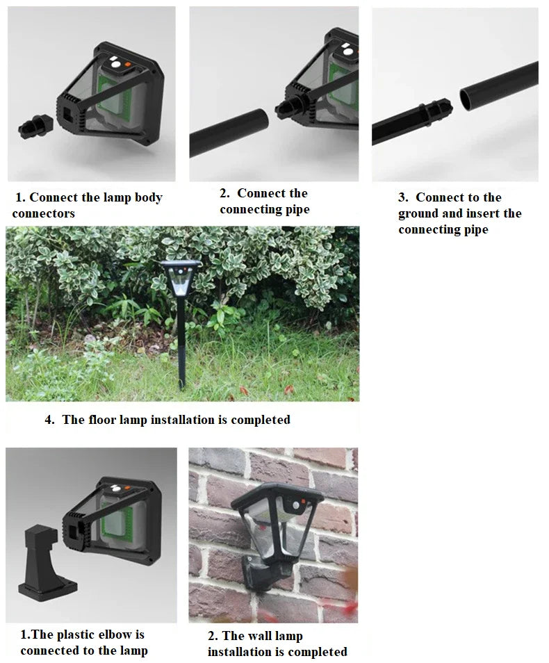 Solar Pathway Lights with Motion Sensor for Patio & Yard – 1/2/4 Pack
