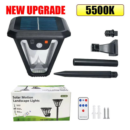 Solar Pathway Lights with Motion Sensor for Patio & Yard – 1/2/4 Pack