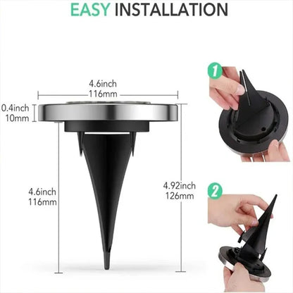 Solar In-Ground Disk Lights for Gardens & Lawn Edges – 20 LED, 1/4/8 Pack