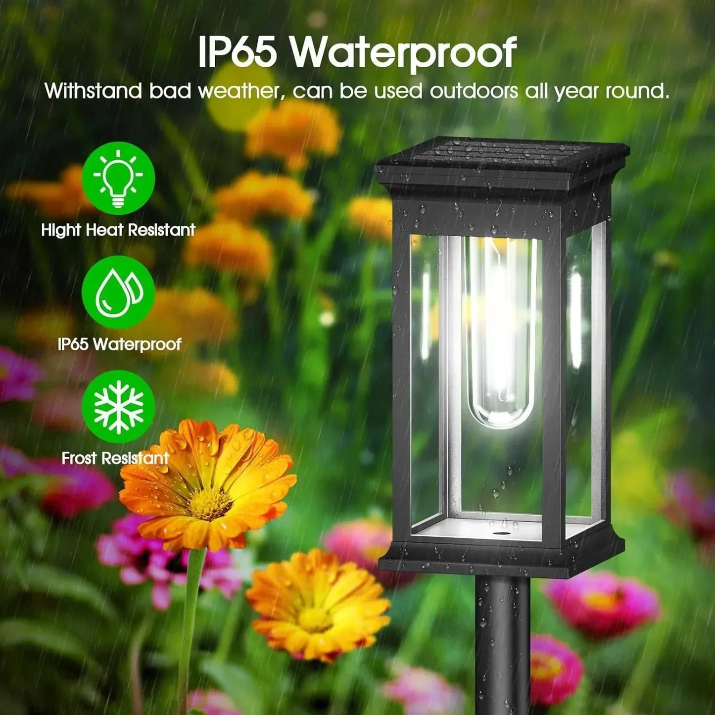 Vintage Solar Pathway Lights for Garden Walkways & Lawn Edges – 4/6/8 Pack