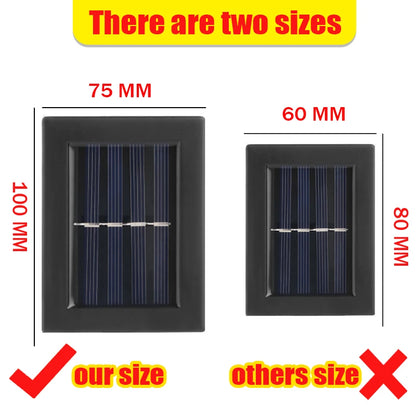 Solar Wall Lights with Dusk-to-Dawn Sensor for Porch & Fence – 6/8/12 LED