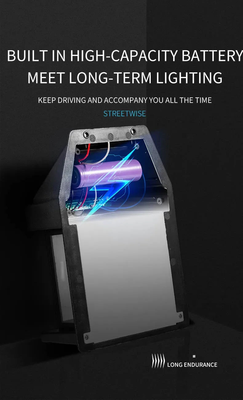 Solar Motion Sensor Wall Lantern for Fences & Porches