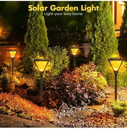Solar Flame Torch Lights for Garden Paths & Lawn Edges – 1/2 Pack