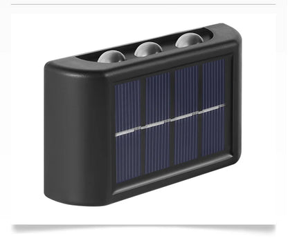 Solar Wall Lights with Dusk-to-Dawn Sensor for Porch & Fence – 6/8/12 LED