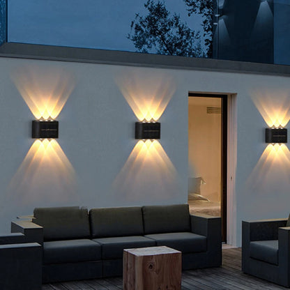 Solar Wall Lights with Dusk-to-Dawn Sensor for Porch & Fence – 6/8/12 LED