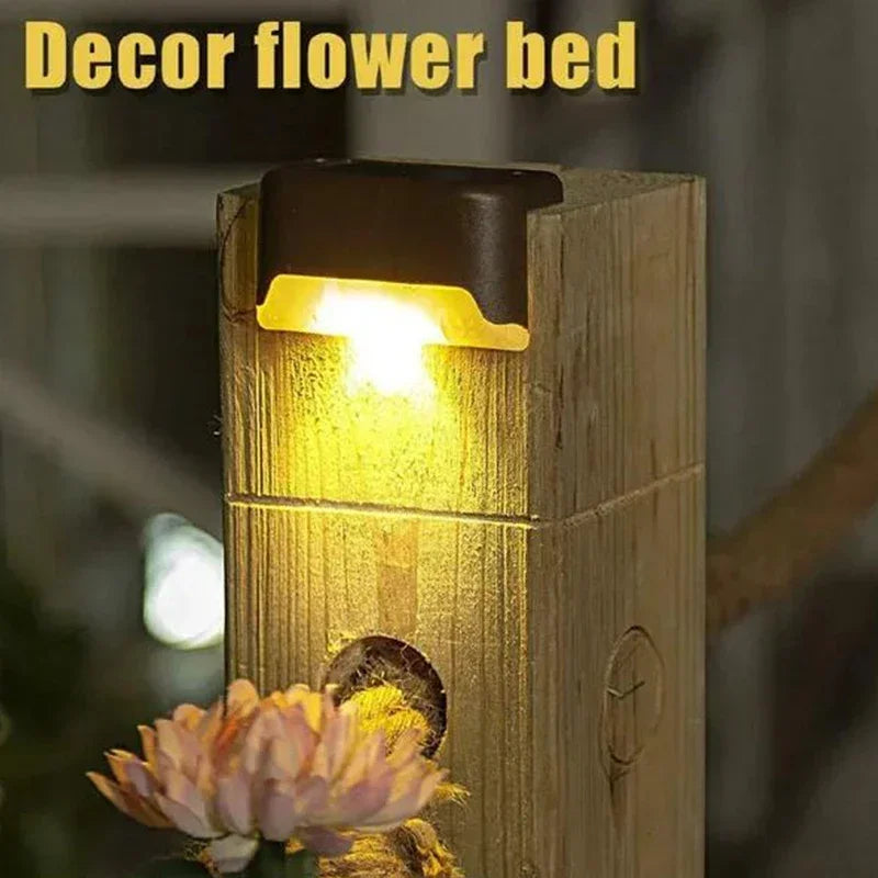 Solar Step & Deck Lights for Outdoor Stairs – 4/8/12 Pack